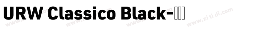 URW Classico Black字体转换